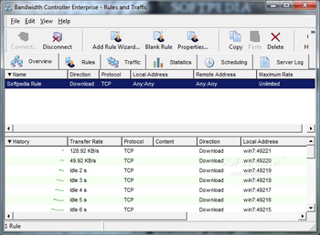 Bandwidth Controller Enterprise screenshot