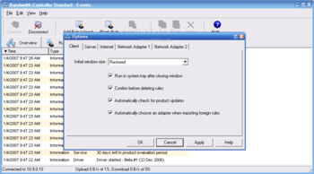 Bandwidth Controller Standard screenshot 3