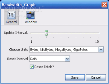 Bandwidth Graph screenshot 2