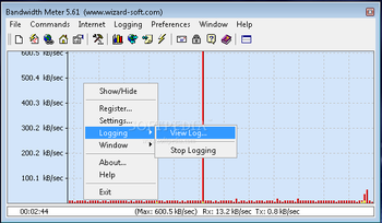 Bandwidth Meter screenshot