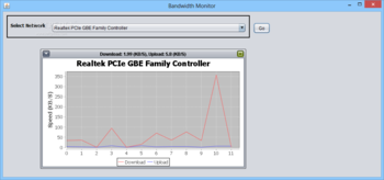 Bandwidth Monitor screenshot