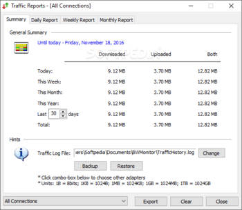 Bandwidth Monitor screenshot 3