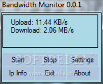 Bandwidth Monitor screenshot