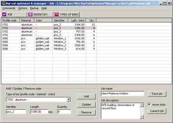 Bar Cut Optimizer and Manager screenshot 3