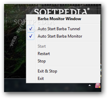 BarbaTunnel Monitor screenshot