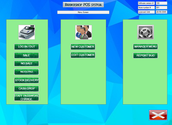 BarberShop POS screenshot