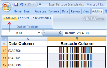 Barcode Add in for Word and Excel screenshot 2