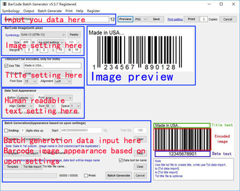 BarCode Batch Generator screenshot