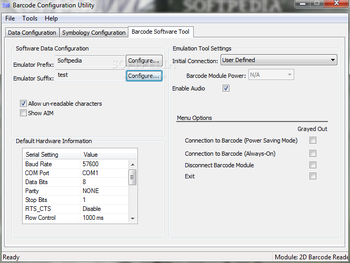 Barcode Configuration Utility screenshot 3