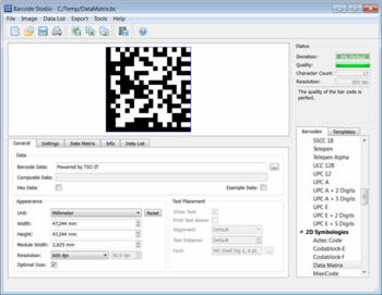 Barcode Creator Software Barcode Studio screenshot