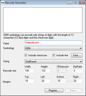 Barcode Generator screenshot