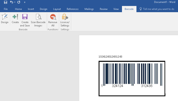 Barcode Generator for Excel and Word screenshot