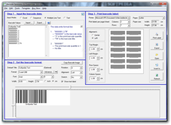 Barcode Generator & Overprinter screenshot