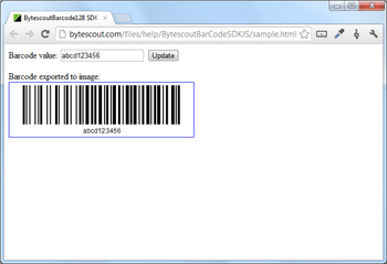BarCode Generator SDK JS for Code 128 screenshot