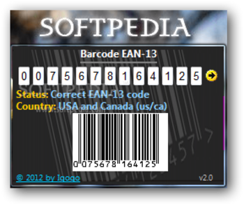 Barcode screenshot