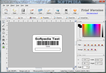 Barcode Label Workshop Professional screenshot