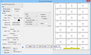 Barcode Print Manager screenshot
