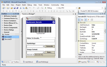 Barcode Professional for .NET Compact Framework screenshot