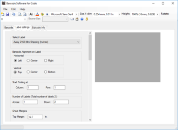 Barcode Software for Code screenshot 2