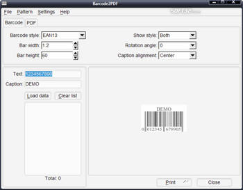 Barcode to PDF screenshot 2
