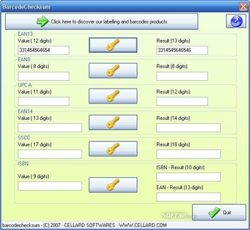 Barcodechecksum screenshot 2