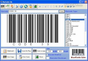 BarCodeLite screenshot 2
