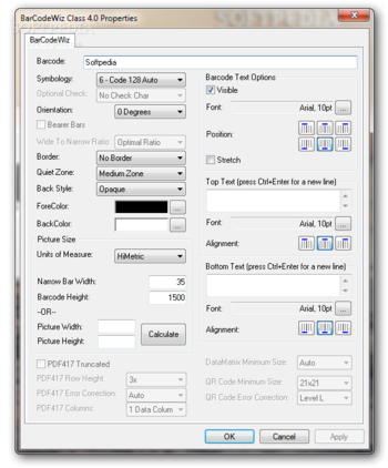 BarCodeWiz Barcode ActiveX Control screenshot 3