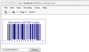 BarCodeWiz Barcode Control for ASP.NET screenshot