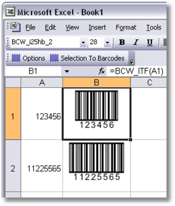 BarCodeWiz Interleaved 2 of 5 Barcode Fonts screenshot