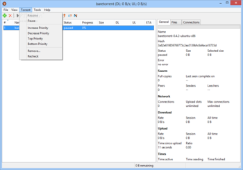 baretorrent screenshot 2
