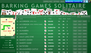 Barking Games Solitaire screenshot