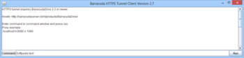 Barracuda HTTPS Tunnel Client screenshot