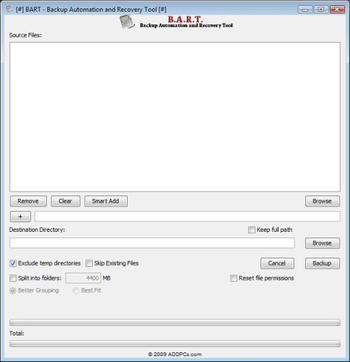 BART - Backup Automation and Recovery Tool screenshot