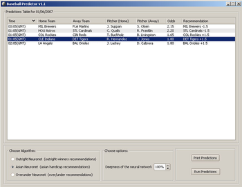 Baseball Predictor screenshot 2