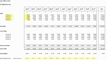 Basic Integrated Cash Flow screenshot