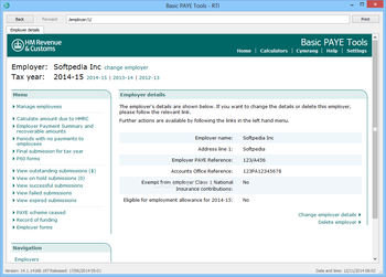 Basic PAYE Tools screenshot