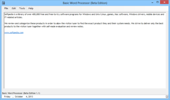 Basic Word Processor screenshot