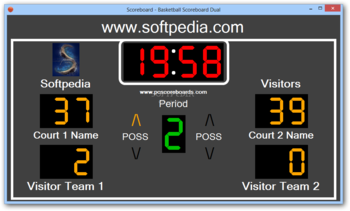 Basketball Scoreboard Dual screenshot