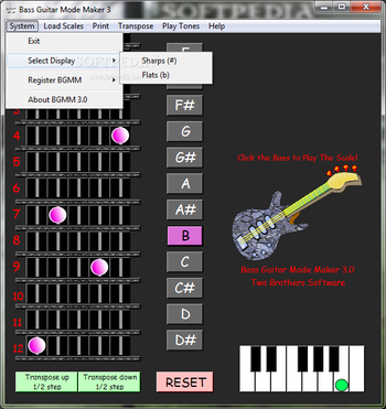 Bass Guitar Mode Maker screenshot 2