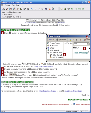 Bassline WinPopUp screenshot