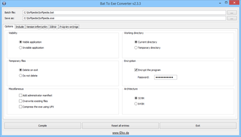 Bat To Exe Converter screenshot