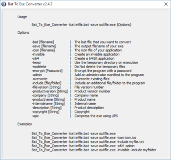 Bat To Exe Converter Portable screenshot 2
