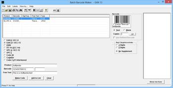 Batch Barcode Maker screenshot
