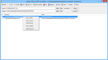 Batch CHM TO PDF Convertor screenshot