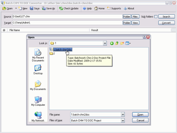 Batch CHM to Word Converter screenshot 2