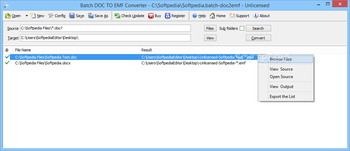 Batch DOC to EMF Converter screenshot