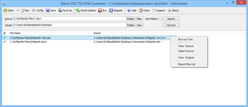 Batch DOC TO HTM Converter screenshot