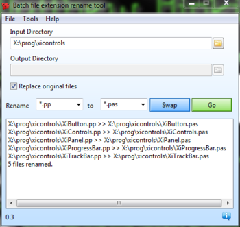 Batch File Extension Renamer screenshot