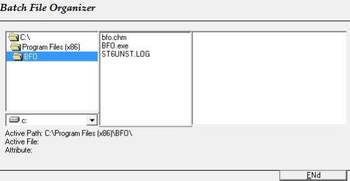 Batch File Organizer screenshot