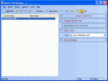 Batch File Rename screenshot